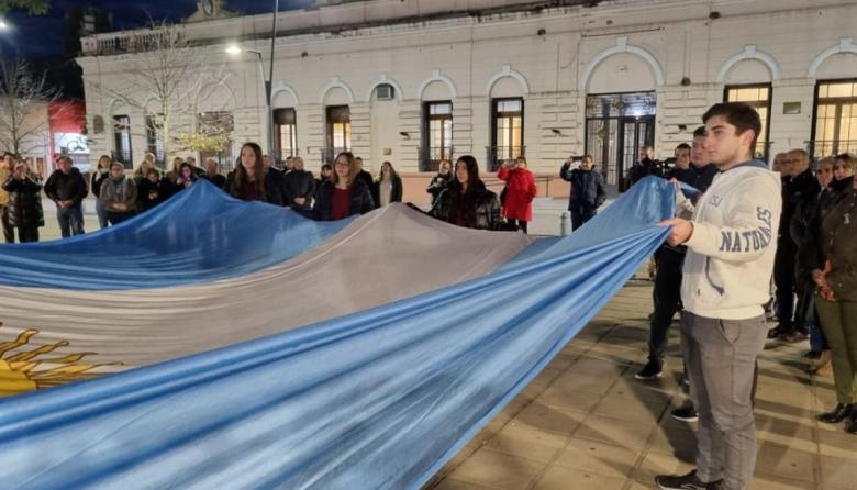 Rojas celebró el Día del Himno Nacional Argentino